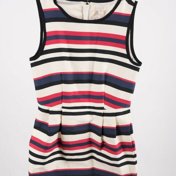 J. Crew Dresses & Skirts - J.Crew Women's Sheath Dress Sz 00 XXS Striped Red